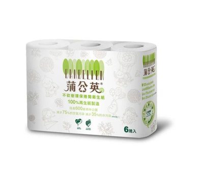 ESG 蒲公英環保小捲筒衛生紙 6捲*16串 / 箱