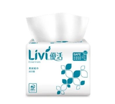 Livi 優活柔拭紙巾 30包 / 箱 衛生紙.濕紙巾.擦手紙.捲筒紙